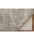 Feizy Eastfield Casual Abstract, Gray/Ivory, 2'-6" x 10' Runner