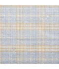 Feizy Jemma Rustic Plaid, Blue/Brown/Ivory, 2'-6" x 8' Runner