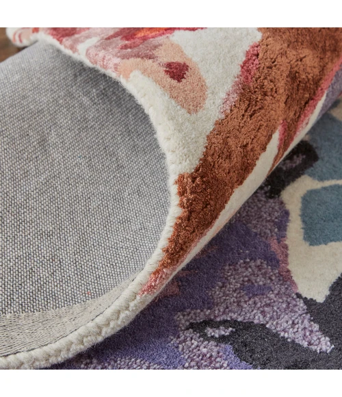 Feizy Dafney Shabby Chic Floral & Botanical, Red/Blue/Purple, 8' x 10' Area Rug