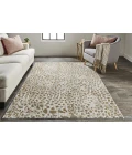 Feizy Waldor Casual Animal Print, Brown/Ivory/Tan, 10' x 13'-2" Area Rug