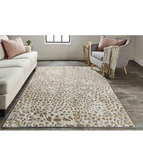 Feizy Waldor Casual Animal Print, Brown/Ivory/Tan, 10' x 13'-2" Area Rug
