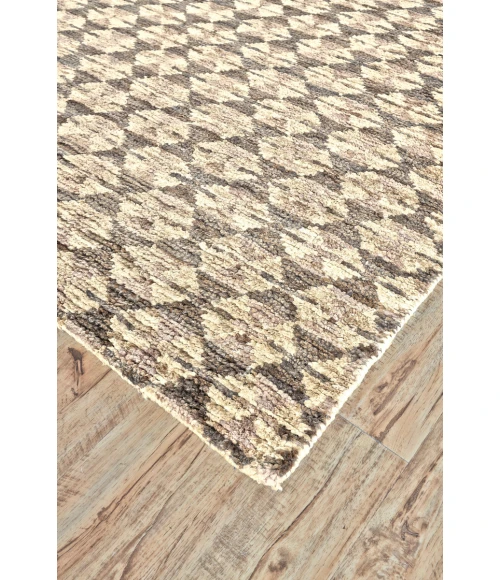 Feizy Neela Mid-Century Modern Geometric, Yellow/Brown, 5'-6" x 8'-6" Area Rug