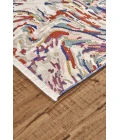 Feizy Torina Bohemian & Eclectic Abstract, Blue/Purple/Ivory, 9'-6" x 12'-7" Area Rug