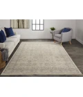 Feizy Marquette Rustic Persian Farmhouse Rug, Beige/Warm Gray, 2ft x 3ft Accent Rug