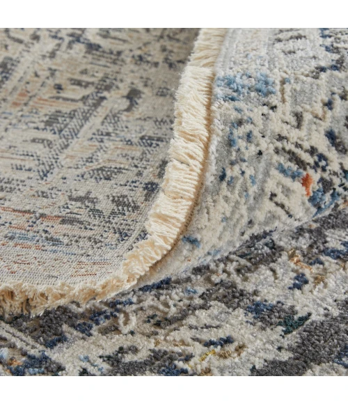 Feizy Kaia NAVY/BEIGE KAI39HUF 3 ft. X 5 ft. Rectangle Rug