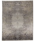 Feizy Sarrant Bohemian & Eclectic Medallion, Gray/Ivory/Tan, 9'-6" x 12'-7" Area Rug