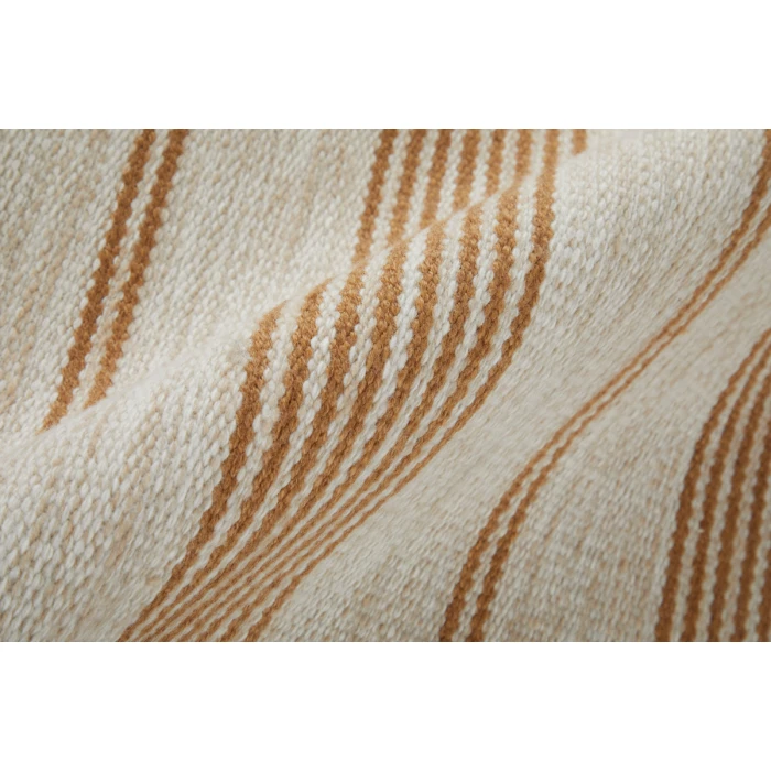 Feizy Duprine Casual Stripes, Ivory/Taupe/Brown, 10' x 14' Area Rug