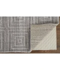 Feizy Redford Minimal Viscose Rug, Beige/Gray, 5' x 8' Area Rug