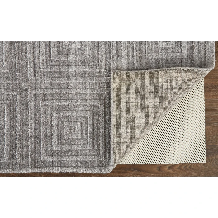 Feizy Redford Minimal Viscose Rug, Beige/Gray, 9' x 12' Area Rug