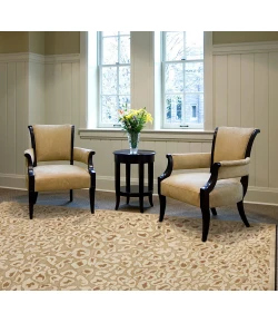 Feizy Saphir 3797F IVORY Area Rug 7 ft. 6 in. X 7 ft. 6 in. Round