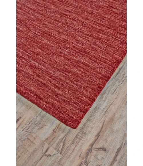 Feizy Luna Casual Solid, Red, 9'-6" x 13'-6" Area Rug