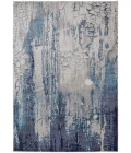 Feizy Indio Industrial Abstract, Ivory/Blue/Black, 9'-2" x 12' Area Rug