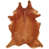 Feizy Bartlett COWHD MEDIUM BROWN Area Rug Shaped Rug