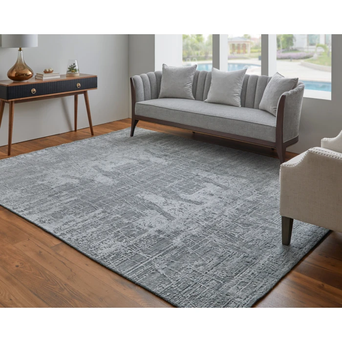 Feizy Eastfield Casual Abstract, Gray, 2'-6" x 8' Runner