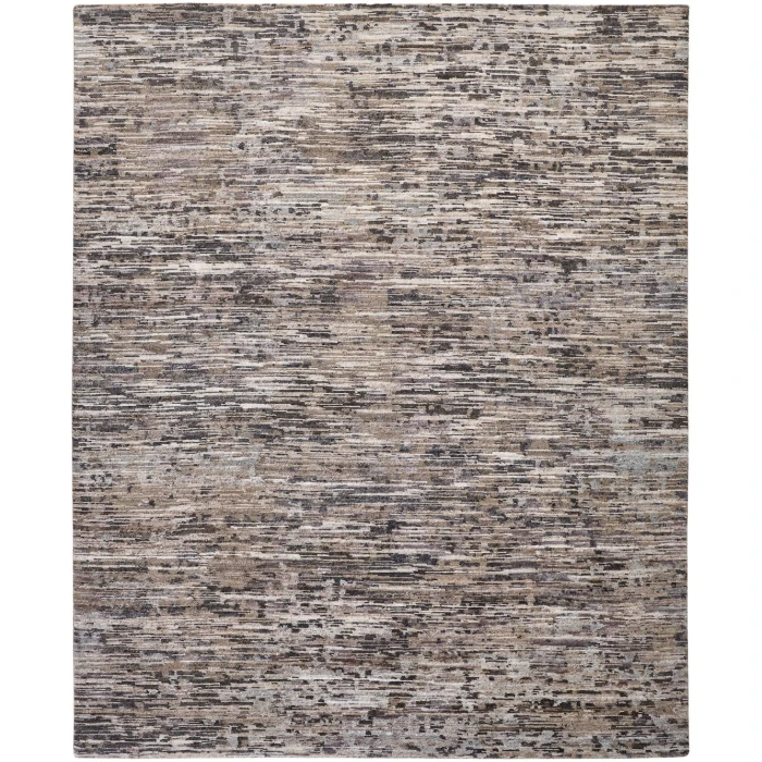 Feizy Conroe Luxe Abstract Hand-Knot Accent Rug, Gunmetal/Silver Blue2ft x 3ft