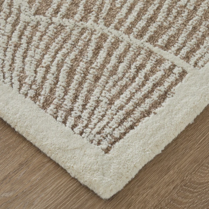 Feizy Winston Taupe/Ivory WNS8B02F 10ft. x 14ft. Rect. Rug