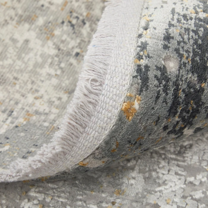 Feizy Cadiz Industrial Abstract, Ivory/Taupe/Gray, 12' x 18' Area Rug