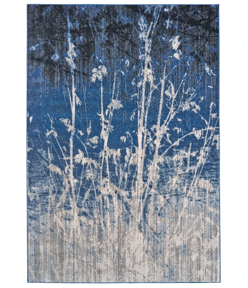 Feizy Milton Casual Abstract, Blue/Black/Gray, 10'-2" x 13'-9" Area Rug