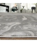 Feizy Prasad Casual Watercolor, Gray/Ivory/Silver, 8' x 11' Area Rug