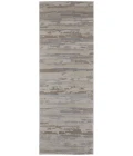 Feizy Vancouver Contemporary Streak/Painterly Rug, Ivory/Gray, 2'-10" X 7'-10" Area Rug
