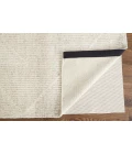 Feizy Alford Minimalist Eyelash Wool Rug, Ivory/Beige, 11ft-6in x 15ft Area Rug