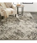 Feizy Kano Casual Diamond, Ivory/Gray/Taupe, 8'-9" x 8'-9" Round Rug