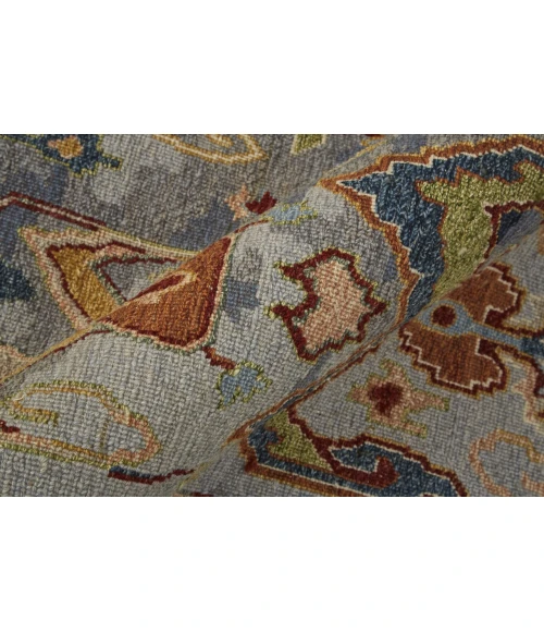 Feizy Leylan Bohemian & Eclectic Ikat, Blue/Gray/Tan, 11'-6" x 15' Area Rug