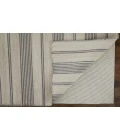 Feizy Duprine Casual Stripes, Gray/Ivory, 4' x 6' Accent Rug