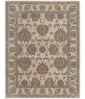 Feizy Celene Classic Bordered, Tan/Ivory/Brown, 7'-9" x 7'-9" Round Rug