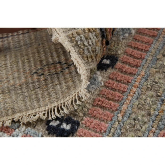 Feizy Payton PINK/MULTI 9806498F 2 ft. X 2 ft. Square Rug