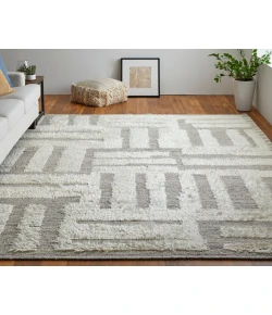 Feizy Ashby 8909F IVORY/GRAY Area Rug 2 ft. 6 in. X 10 ft. Runner