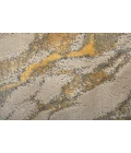 Feizy Waldor Casual Watercolor, Gold/Ivory/Gray, 6'-7" x 9'-6" Area Rug