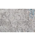 Feizy Cadiz Industrial Abstract, Ivory/Blue/Gold, 9'-9" x 13'-2" Area Rug