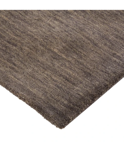 Feizy Luna Casual Solid, Brown/Taupe, 9'-6" x 13'-6" Area Rug