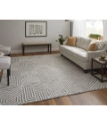 Feizy Lytton Gray/Ivory T24T8010 12ft. x 15ft. Rect. Rug