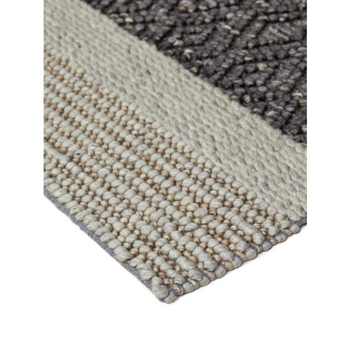 Feizy Berkeley Casual Stripes, Gray/Taupe/Tan, 9'-6" x 13'-6" Area Rug