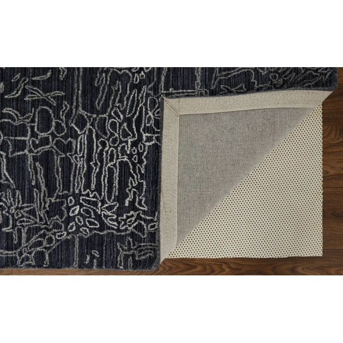Feizy Whitton Industrial Abstract, Black/Gray/Ivory, 2' x 3' Area Rug