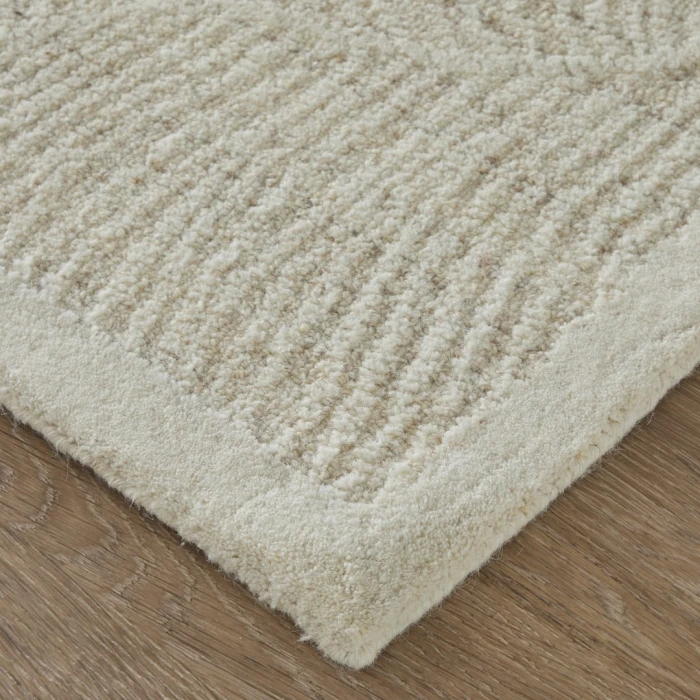 Feizy Winston Ivory WNS8B02F 5ft. x 8ft. Rect. Rug