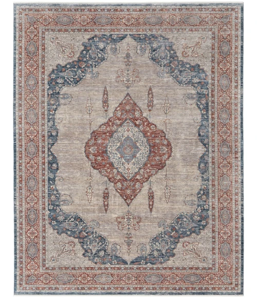 Feizy Marquette Classic Gray/Blue Rug, 4' X 5'-3" Area Rug