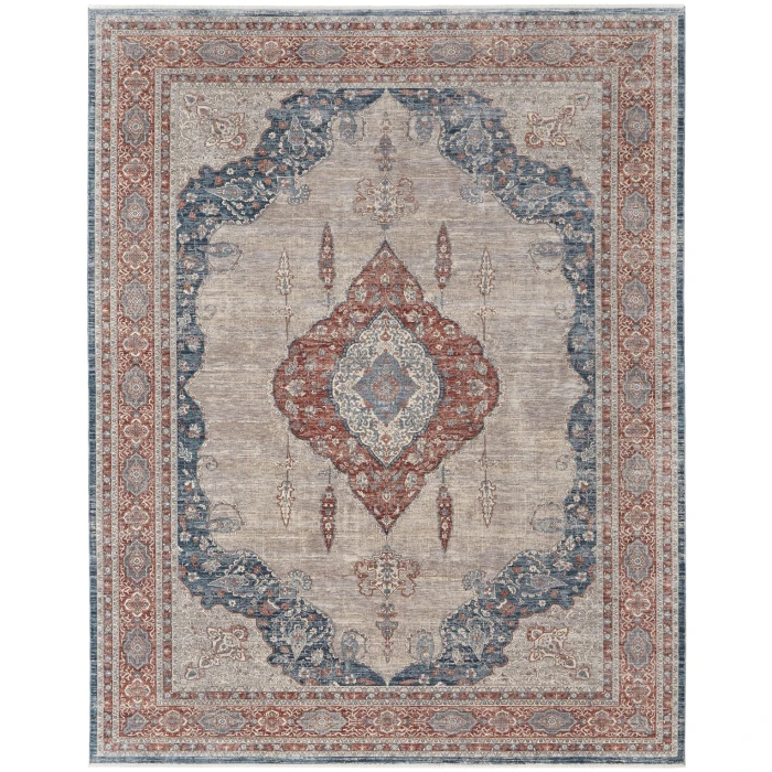 Feizy Marquette Classic Gray/Blue Rug, 2' x 3' Area Rug