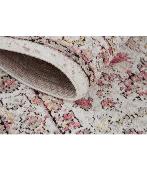 Feizy Armant Vintage Oriental, Ivory/Pink/Gray, 9'-5" x 12'-5" Area Rug