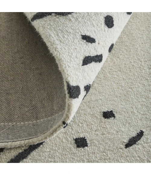 Feizy Winston Ivory/Black WNS8B06F 5ft. x 8ft. Rect. Rug