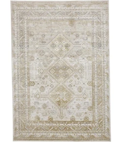 Feizy Aura 3738F GOLD/IVORY Area Rug 9 ft. 2 in. X 12 ft. Rectangle