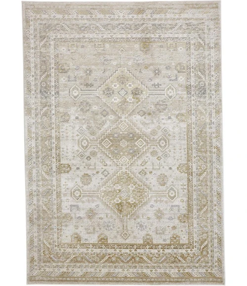 Feizy Aura Vintage Persian, Gold/Ivory, 9'-2" x 12' Area Rug