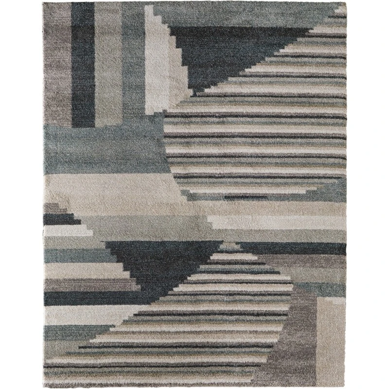 Feizy Richmond Ivory/Gray/Blue RCH39R4F 6ft.7in. x 9ft.6in. Rect. Rug
