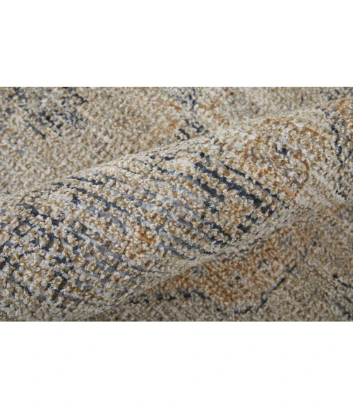 Feizy Caldwell Bohemian & Eclectic Medallion, Tan/Gray/Gold, 9' x 12' Area Rug
