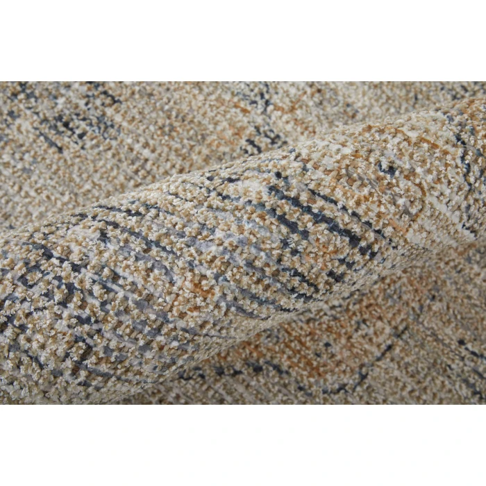 Feizy Caldwell Bohemian & Eclectic Medallion, Tan/Gray/Gold, 9' x 12' Area Rug