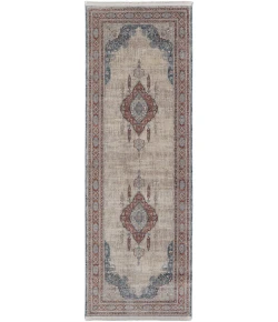 Feizy Marquette 39GRF GRAY/MULTI Area Rug 2 ft. 8 in. X 10 ft. Runner
