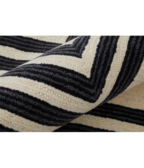 Feizy Maguire Industrial Abstract, Gray/Ivory/Black, 5' x 8' Area Rug