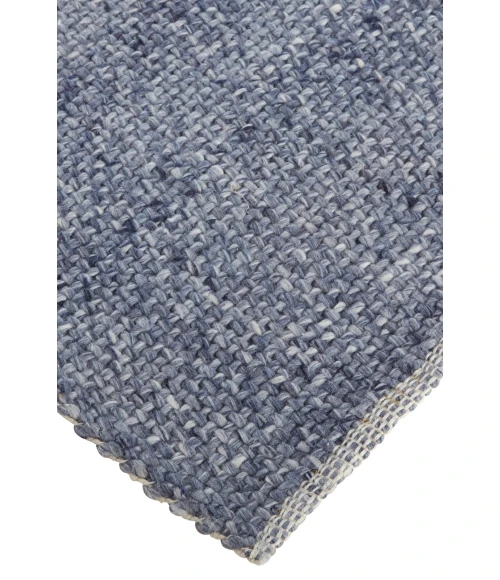 Feizy Naples Space Dyed In/Outdoor Flatweave, Navy/Denim Blue, 2ft x 3ft Area Rug